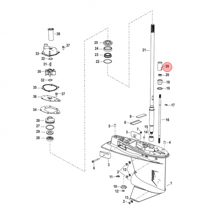 Bussning Mercury 30-115 hk (891637)