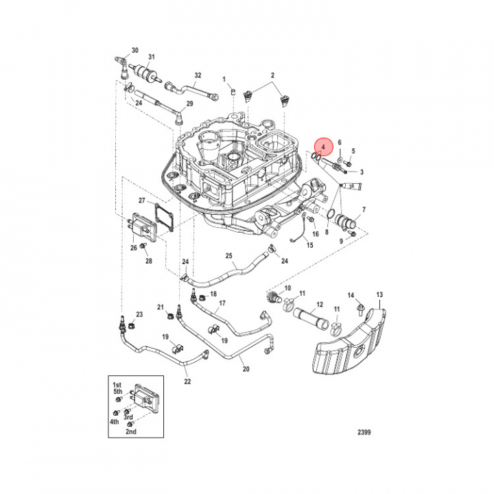 O-Ring Mercury 135-450 hk 2-pack (892446)