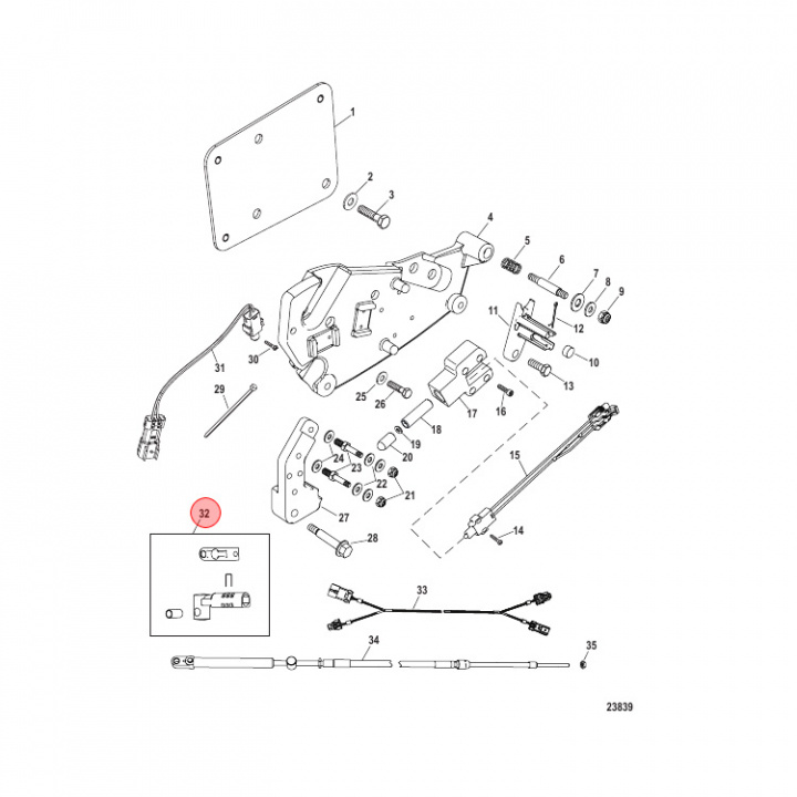 Adapterkit Mercury/Mercruiser (892790A01)