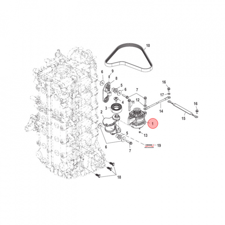 Generator Mercury 135-400 hk (892940T02)