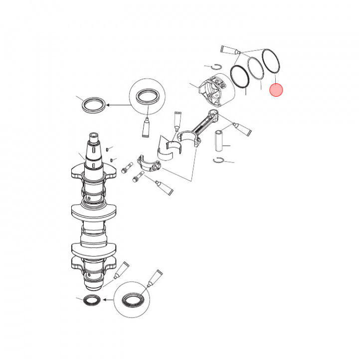 Ringsats Mercury 30-60 hk (893525A01)