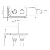 Dubbeljoystick Panel 12/24V Svart Dubbeljoystick Panel 12/24V Svart
