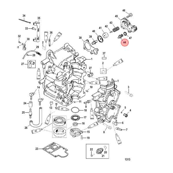 Termostat 130 30-40hk 2Cyl (895338)
