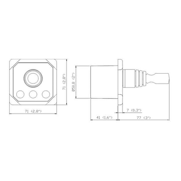 Joystickpanel 12/24V Svart
