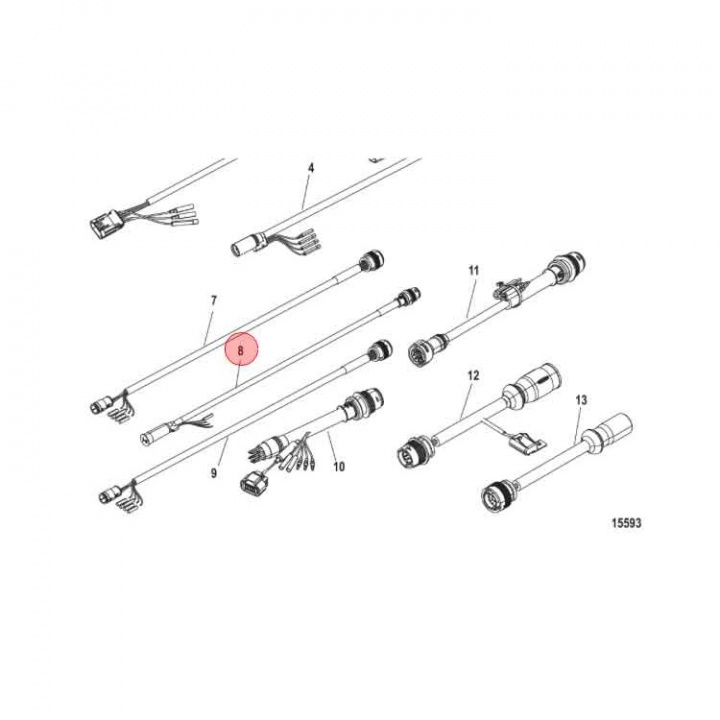 Adapter 8-Pin Hane Till 14-Pin Hona