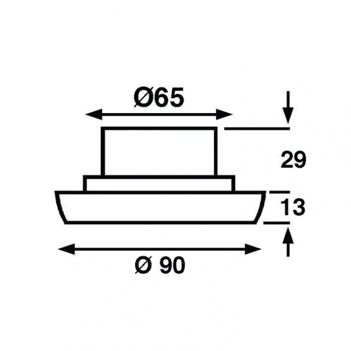 Ledspot Tak Targa Krom IP65 (Utgår)