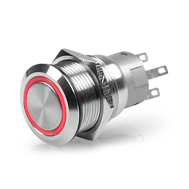 Momentanströmbrytare 12V 304 Rostfritt