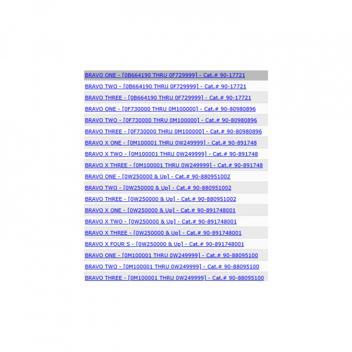 Servicesats 300h Mercruiser Bravo Two/Three (8M0147075)