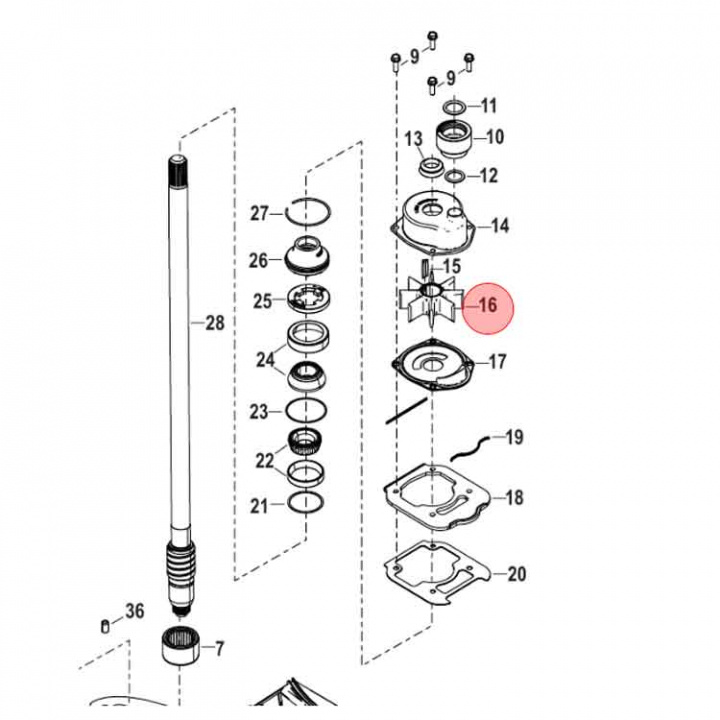 Impeller 400R 5,7l V10 (8M0199848)