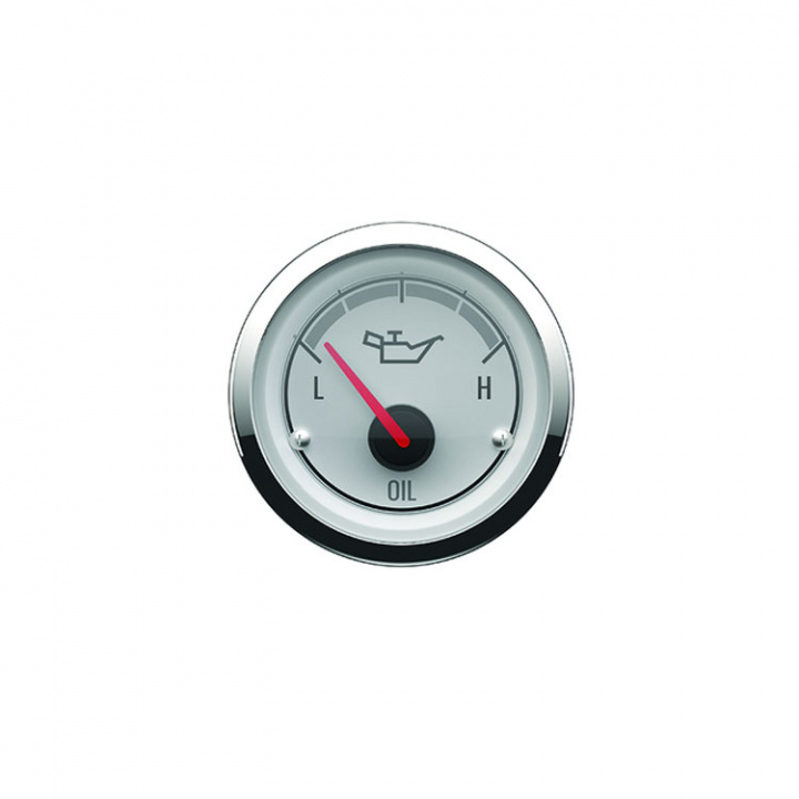 Oljetrycksmätare Vit/Krom (8M6020084) 