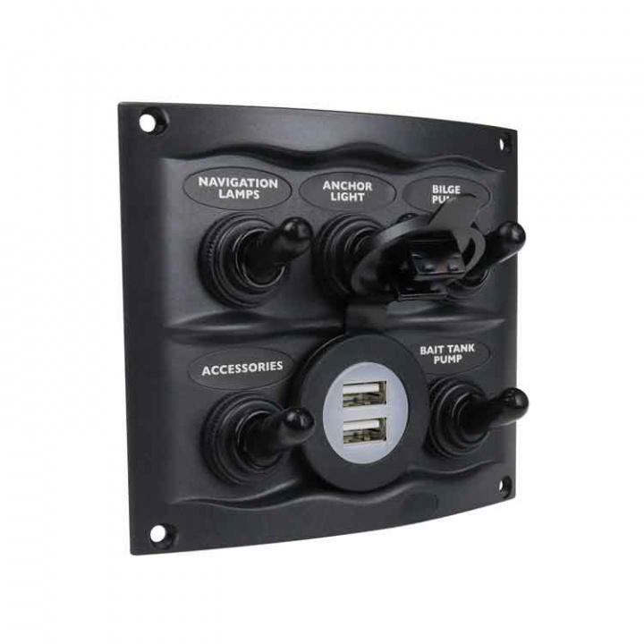 Strömbrytarepanel (5) USB
