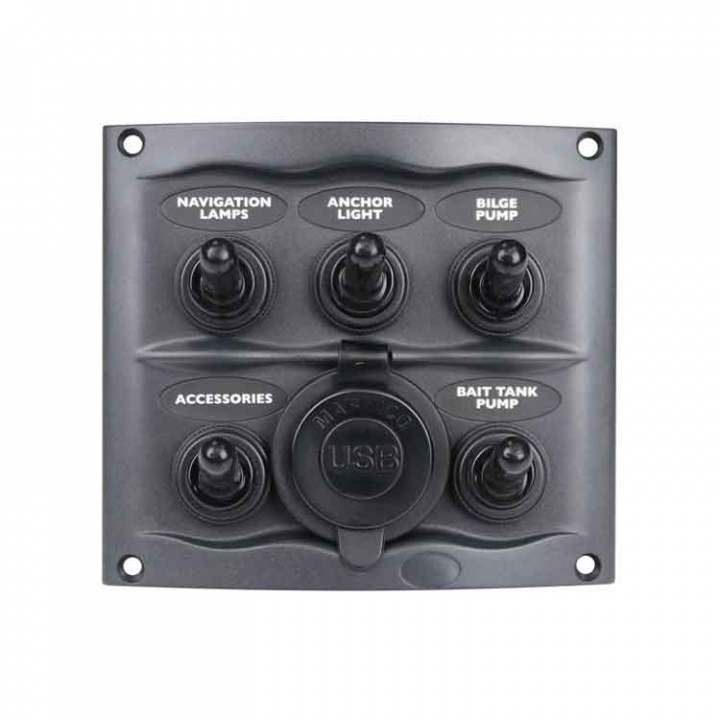 Strömbrytarepanel (5) USB