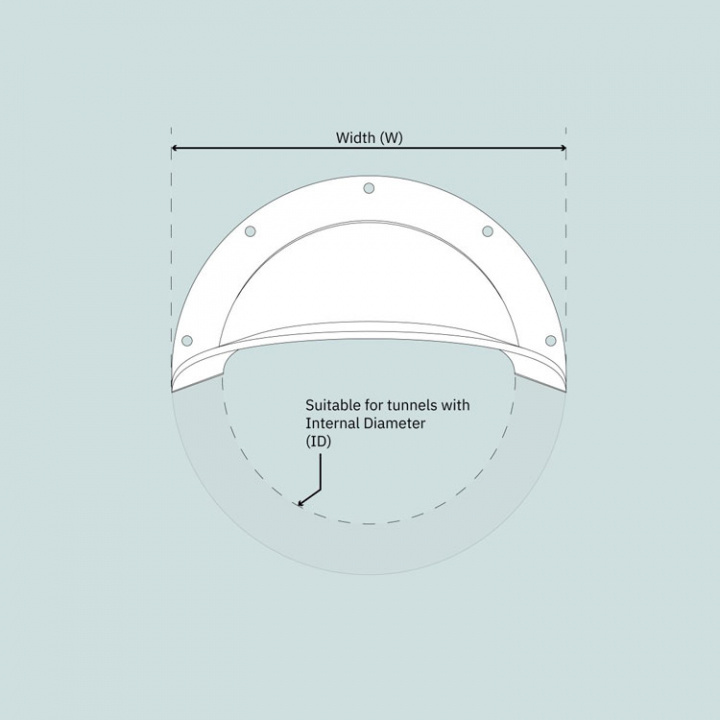 Kåpa Tunnelkit SE60/80/100 185 mm Lång 2-pack