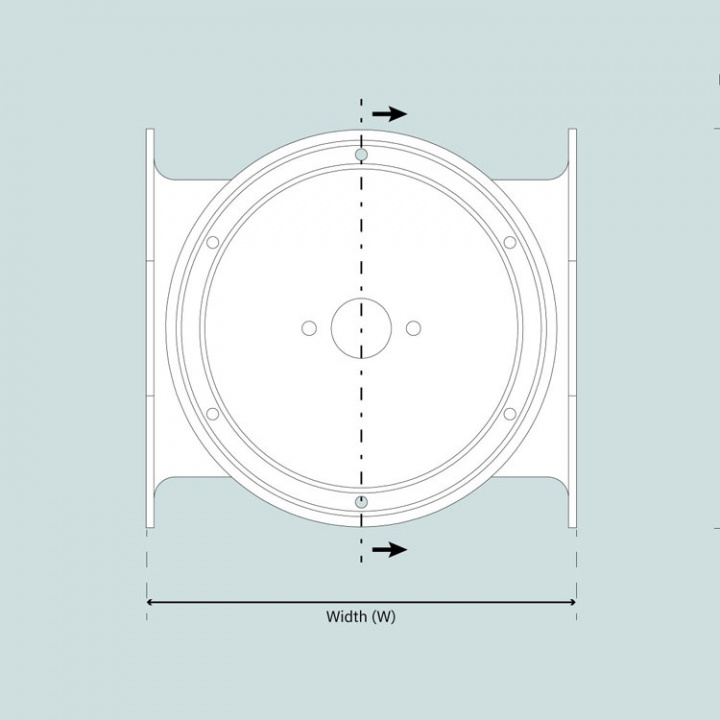 SE120/150 Akterpropellersats Ø215 mm