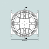 SE130/170/210 Akterpropellersats Ø250 mm 2-delad SE130/170/210 Akterpropellersats Ø250 mm 2-delad