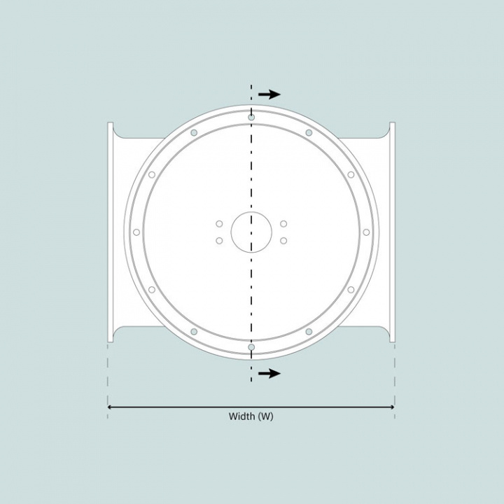 SH1000/SAC1100 Akterpropellersats Ø513 mm