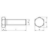 Sexkant maskinskruv A4 Bulk Sexkant maskinskruv A4 Bulk