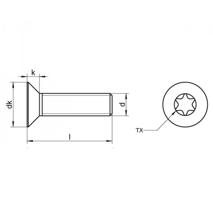 Maskinskruv FTS Torx A4 Rostfri