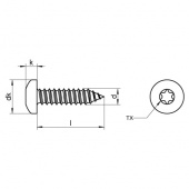Kullrig Skruv Torx A4 Rostfri Kullrig Skruv Torx A4 Rostfri