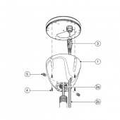 Stolpmontering För Raymarine RS150 GPS Stolpmontering För Raymarine RS150 GPS