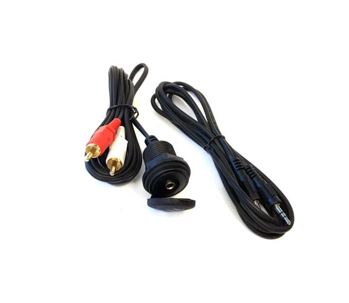 AUX Paneluttag och AUX kabel