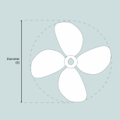 Propeller 4-Bladig Exkl. Kon 17x16 Propeller 4-Bladig Exkl. Kon 17x16