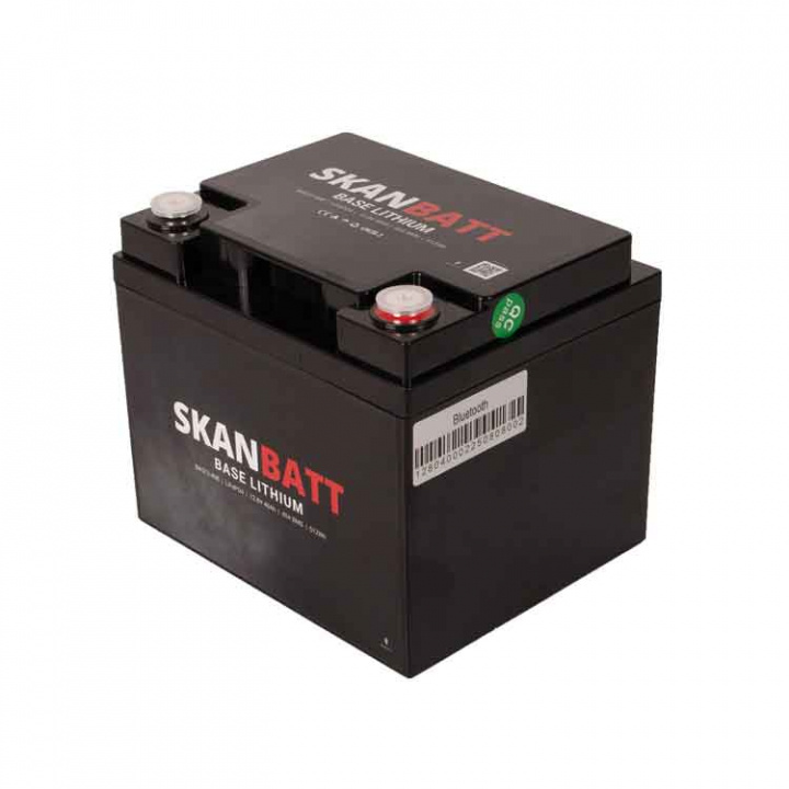 Lithiumbatteri Base 12V 40Ah BMS Bluetooth