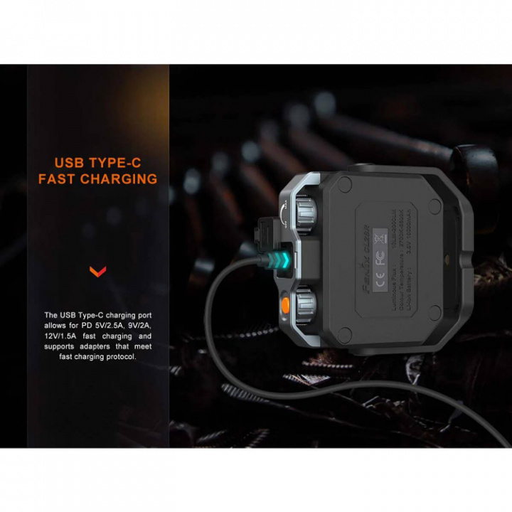 Campinglykta/Arbetslampa CL28R 2000 Lumen LED Svart