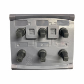 Strömbrytarpanel 6st Brytare Grey/Black Strömbrytarpanel 6st Brytare Grey/Black