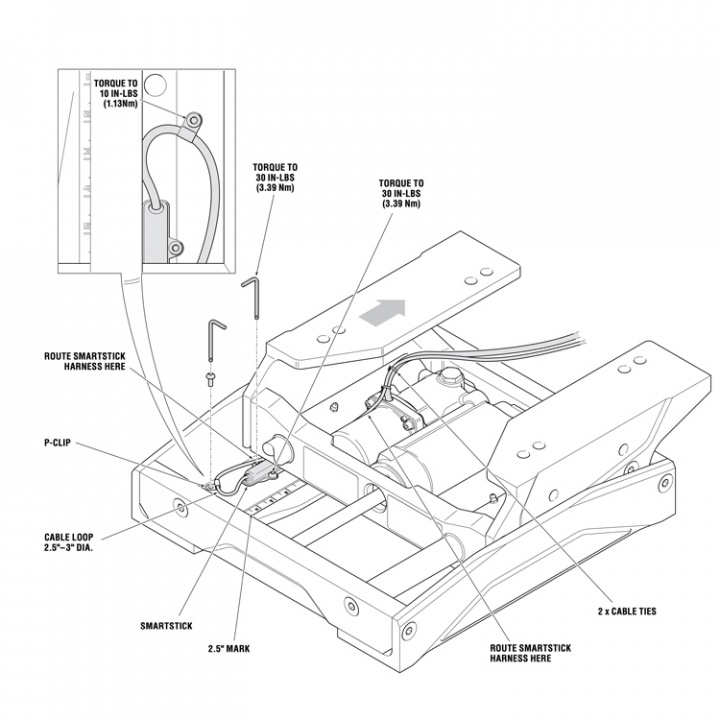Seastar Smart Stick Givare Jackplate