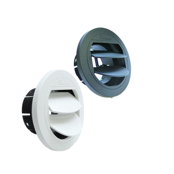 Utblås 90mm Stängbart