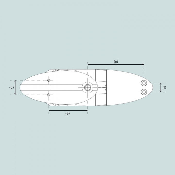 EX95 Exturn Singel Pod 24V Bogpropeller Utanpåliggande 