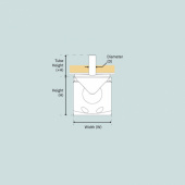 EX95 Exturn Singel Pod 24V Bogpropeller Utanpåliggande  EX95 Exturn Singel Pod 24V Bogpropeller Utanpåliggande