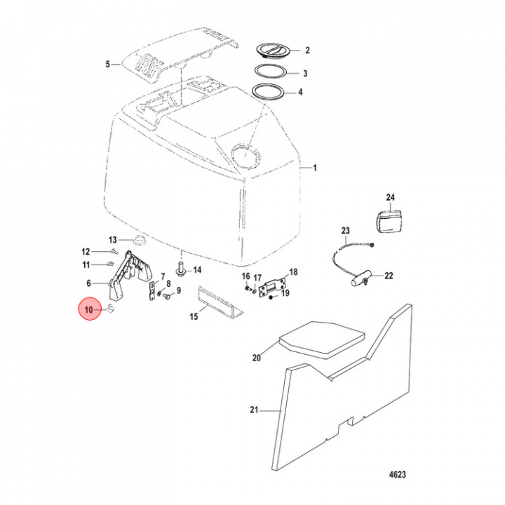 Gummi Insats Mercury Kåpa (F481434)