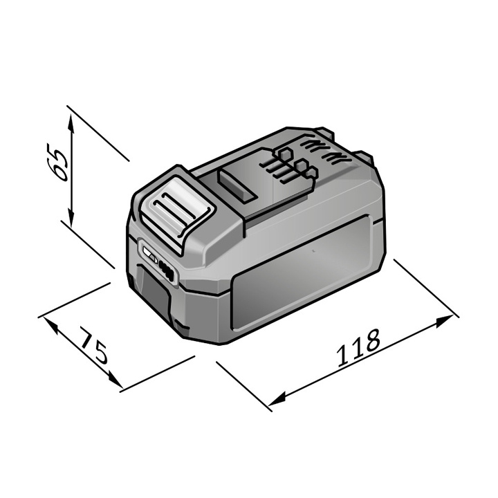Batteri 18.0V 5.0 Ah