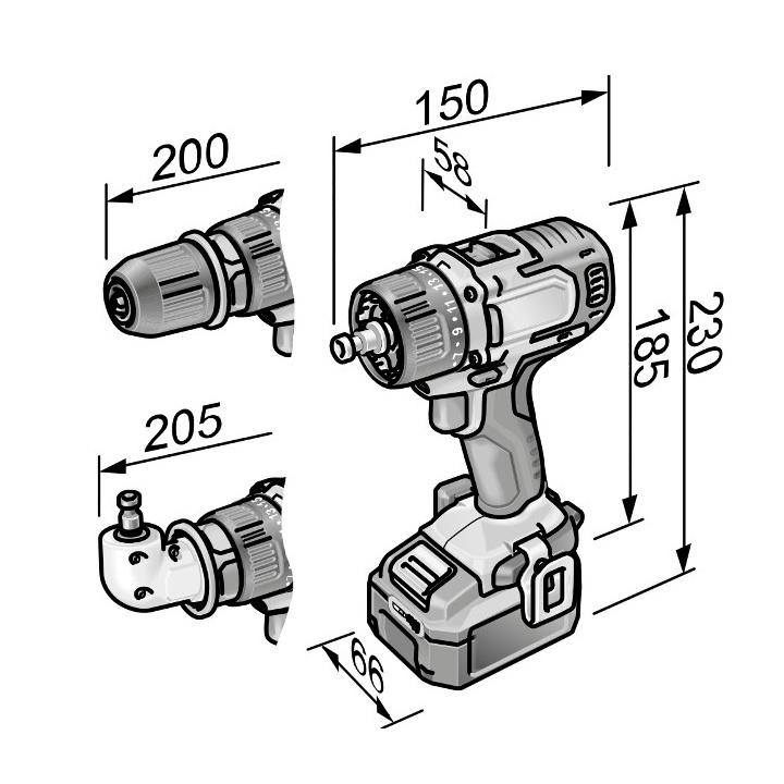 Borrskruvdragare DD2G 10.8-EC