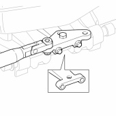Fäste För Montering Tiebar  Mercury/Honda Med O-O Tillerarm Fäste För Montering Tiebar  Mercury/Honda Med O-O Tillerarm