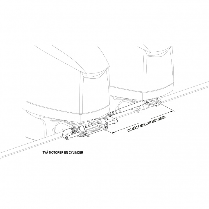 Tiebar kit HC6845 2 Motorer 1 Cyl