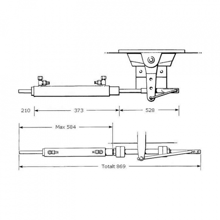 Seastar Hydraulstyrning Kit Drev