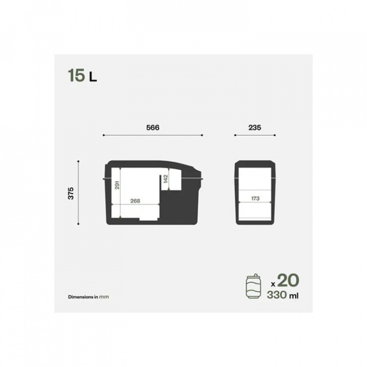 Travel Box Kyl/Frysbox 15L 12/24V