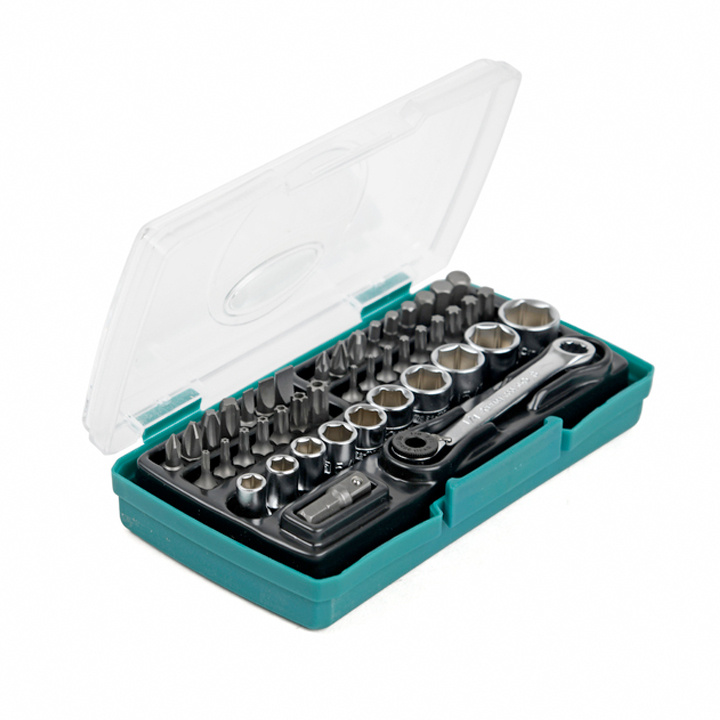 Kompakt Hylsnyckelsats 1/4'' 