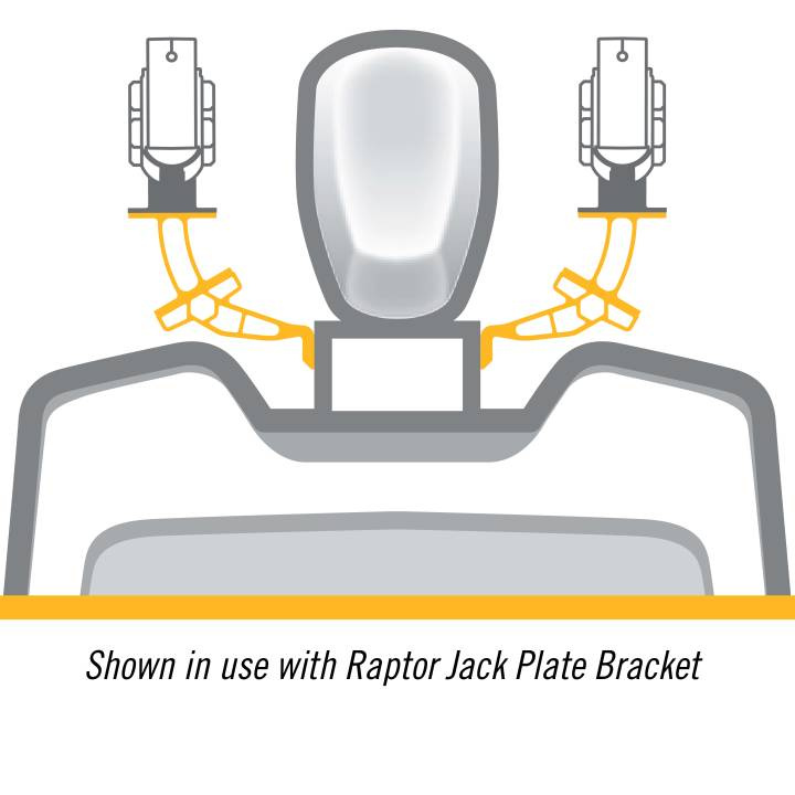 Raptor Vinklat Fäste Svart