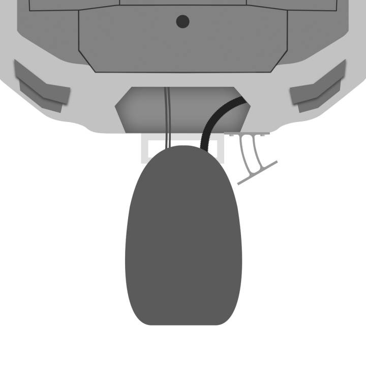 Raptor Vinklat Fäste Vit