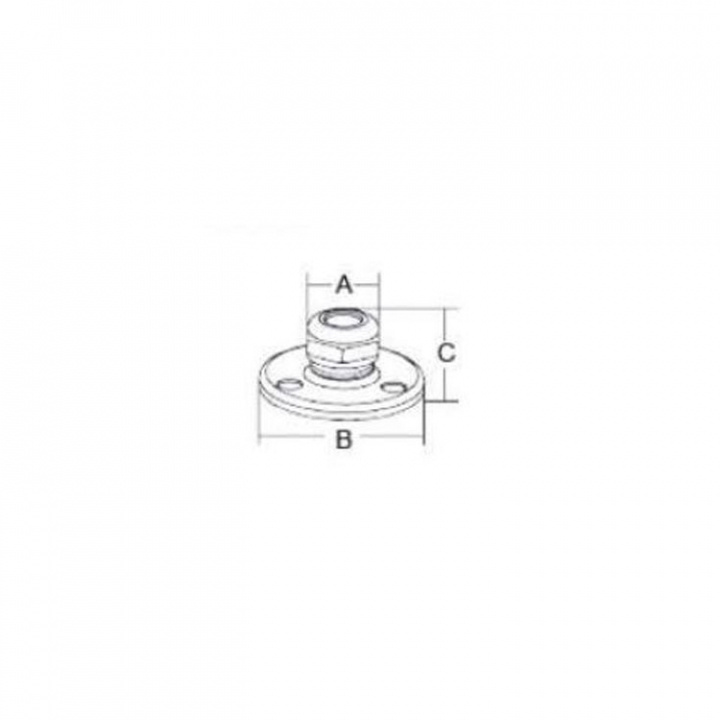 Kabelgenomföring Rostfri 12-20 mm