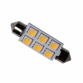 LED Spollampa SMD Dimbar L:44 mm (Ensidig 6 Dioder)