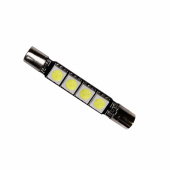 LED Spollampa SMD 3200K L:43mm Lanternlampa Aqua Signal (ensidig 4 dioder)