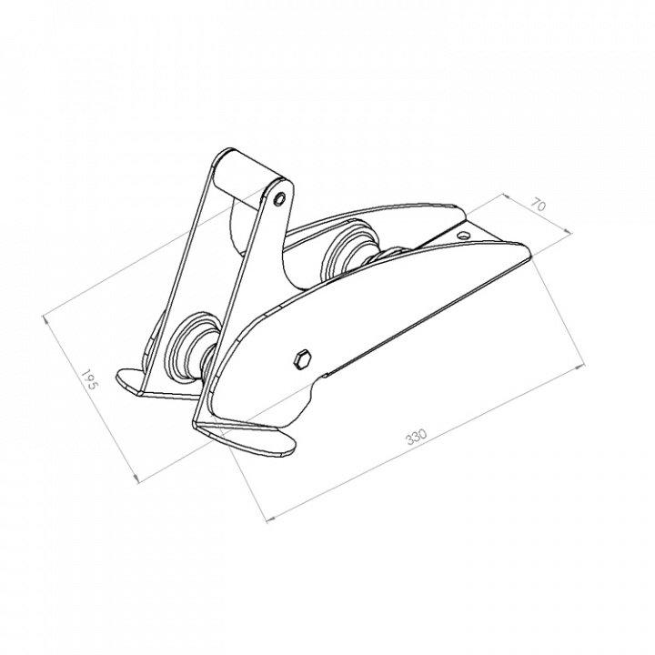 Ankarhållare 10-16kg 330mm
