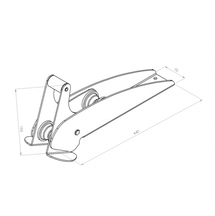 Ankarhållare 10-16kg 440mm