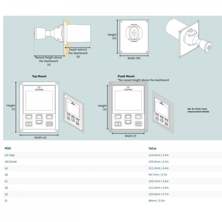 Kontrollpanel S-Link, Singel, Hold, LCD, DNV (PJC421-PVREL-DNV)