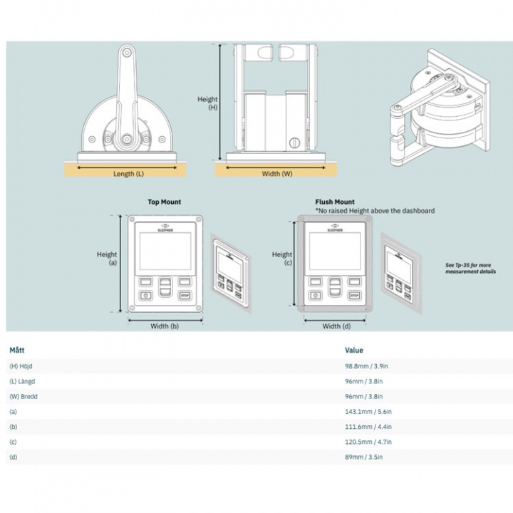 Kontrollpanel S-Link, Dual, LCD (PJC422-LF90X)
